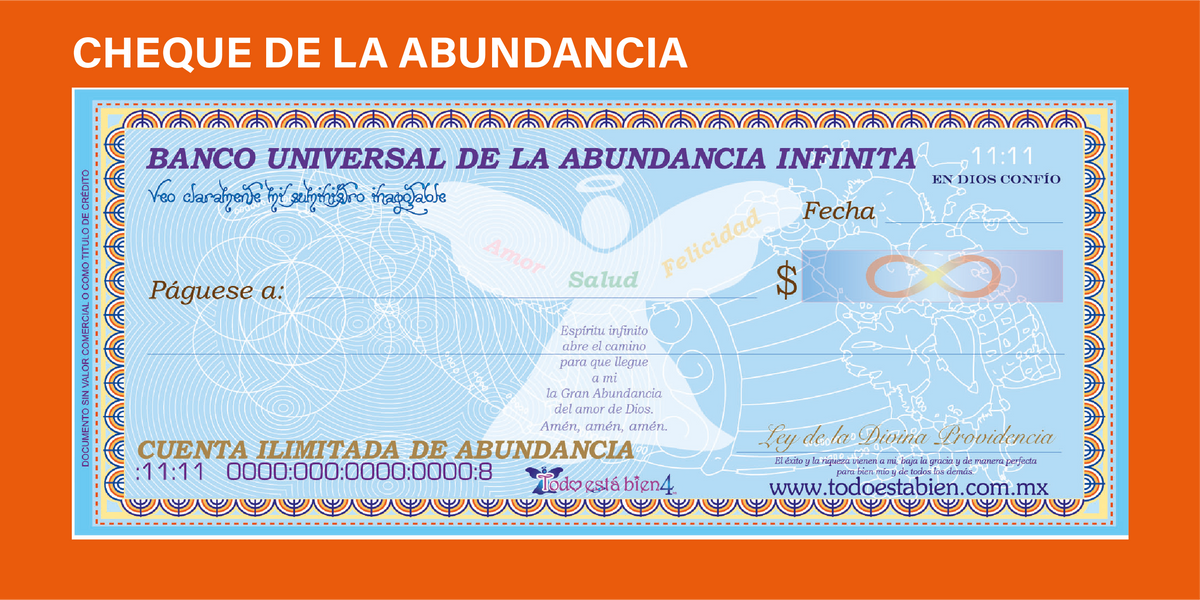 Cheque de la Abundancia – Todo Está Bien Mx